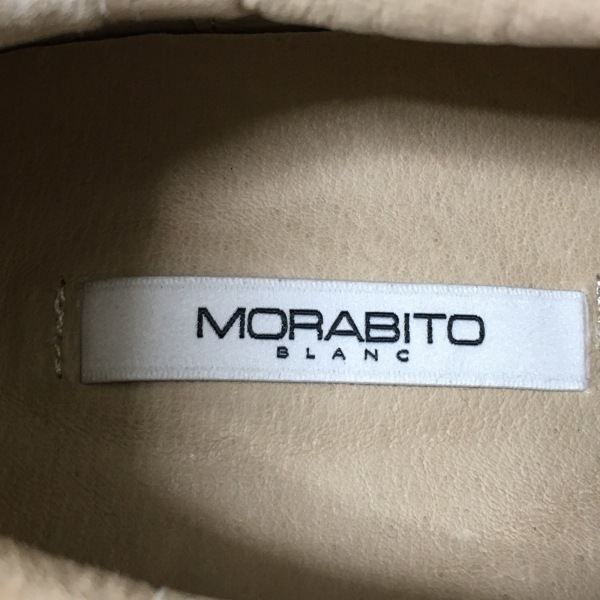モラビト MORABITO スニーカー L - スエード×レザー アイボリー×グレー