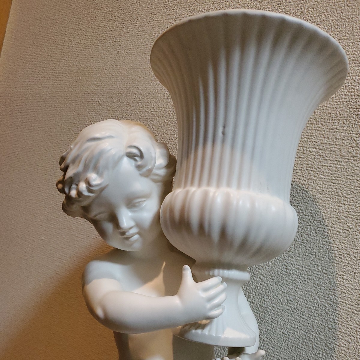 ヨーロピアン　花器？　ロココ ロココエンジェル 天使 花瓶 陶器 ヨーロピアン雑貨インテリア