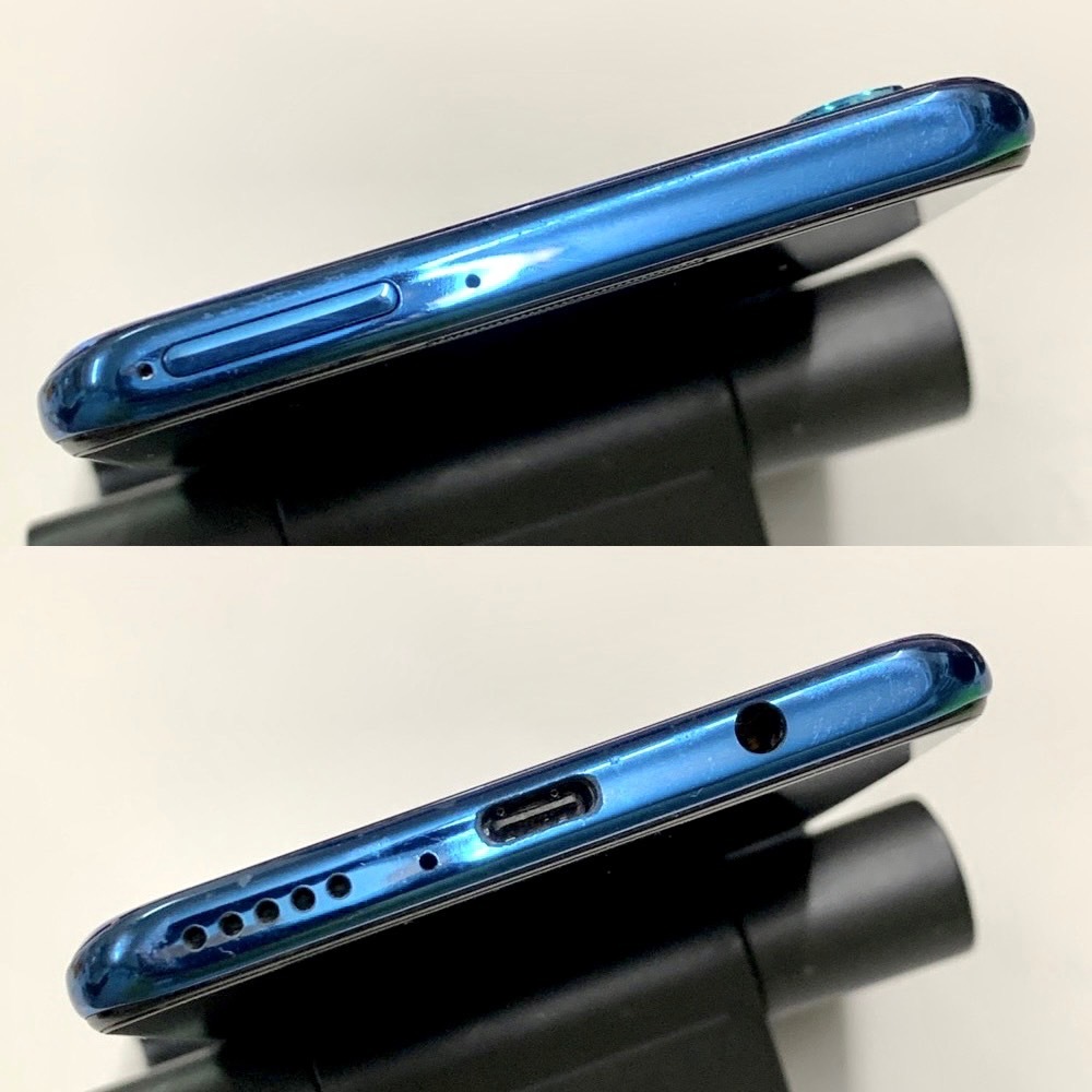 【中古/ジャンク】SIMフリー Y!mobile HUAWEI P30 lite 4GB/64GB MAR-LX2J ピーコックブルー 判定〇