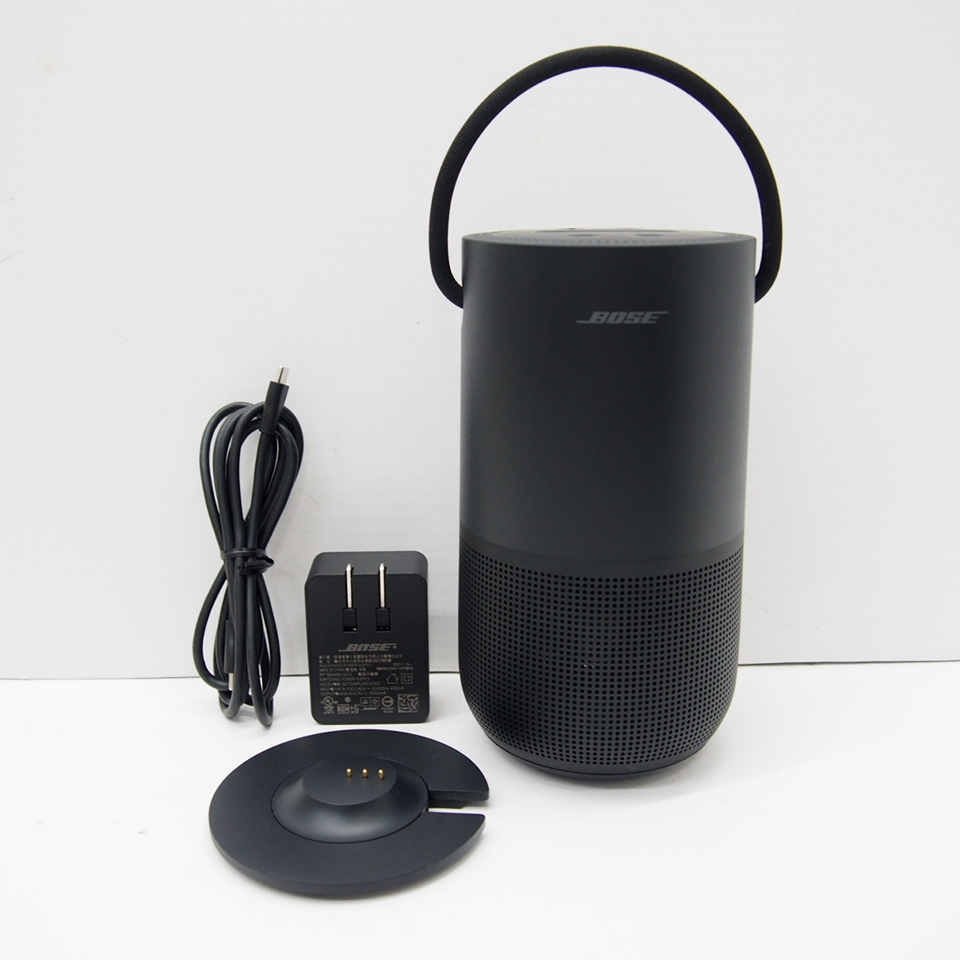 正規品，お得 BOSE ポータブルスマートスピーカー トリプルブラック ワイヤレススピーカ &there4;WK1130(スマートスピーカー本体)｜売買されたオークション情報、yahooの商品情報をアーカイブ公開 - オークフ スマートスピーカー本体