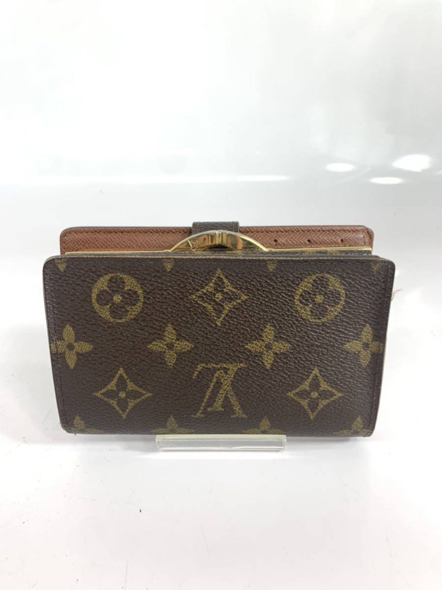 LOUIS VUITTON ルイ ヴィトン モノグラム がま口財布 M61663 二 LOUIS VUITTON ルイ ヴィトン モノグラム がま口財布 M61663 二