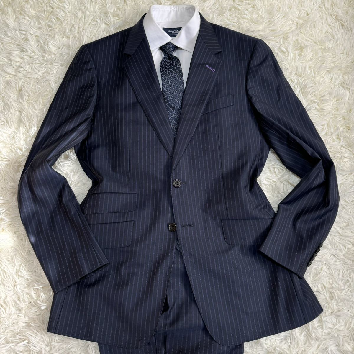 1円 Lサイズ 極美品 Paul Smith ポールスミス スーツ ロロピアーナ