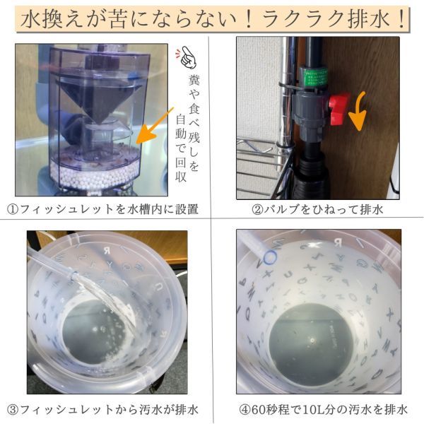 水槽 フィッシュレット 改造 - 0 呼水不要 フィッシュレット 自動 排水