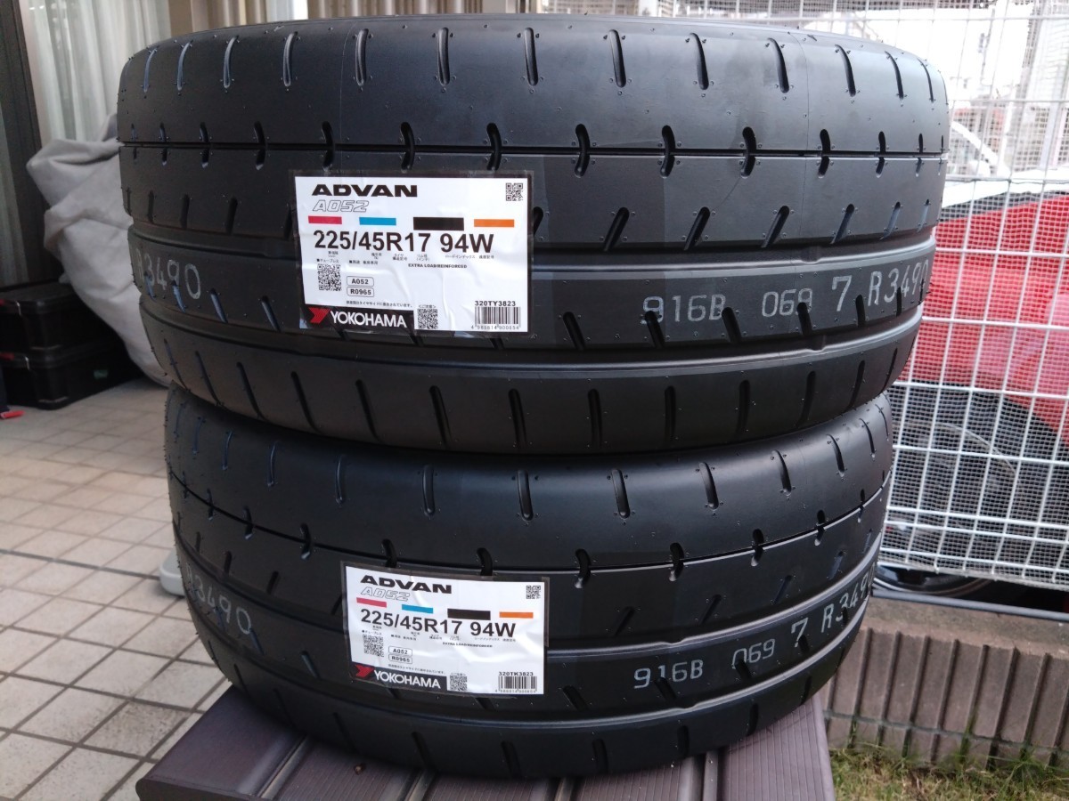 【新品未使用】Yokohama ADVAN A052 225/45R17 94W 【2本セット】【送料無料】_1