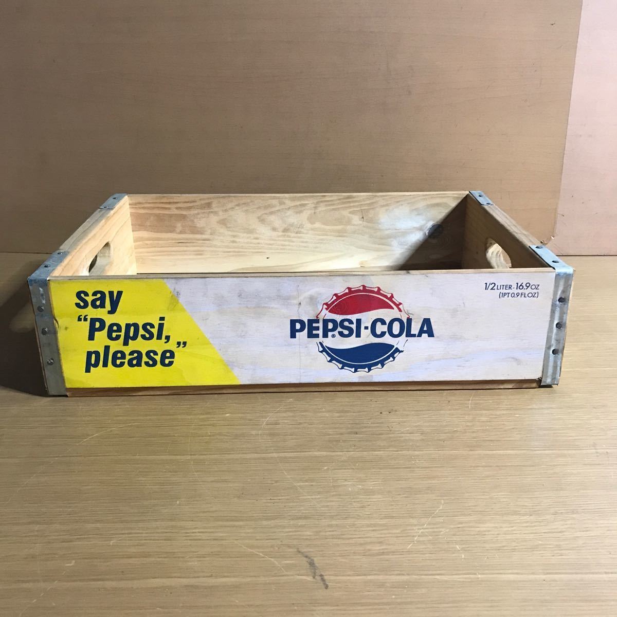 PEPSI ペプシコーラ ペプシ ウッドクレート 木箱 「ペプシコーラ木箱 