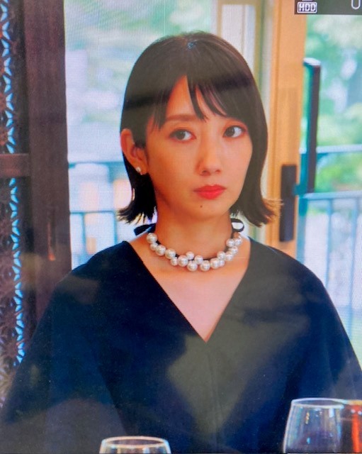 ヨーコチャン・未使用タグ付き・バルーンスリーブロングラインドレス・ブラック