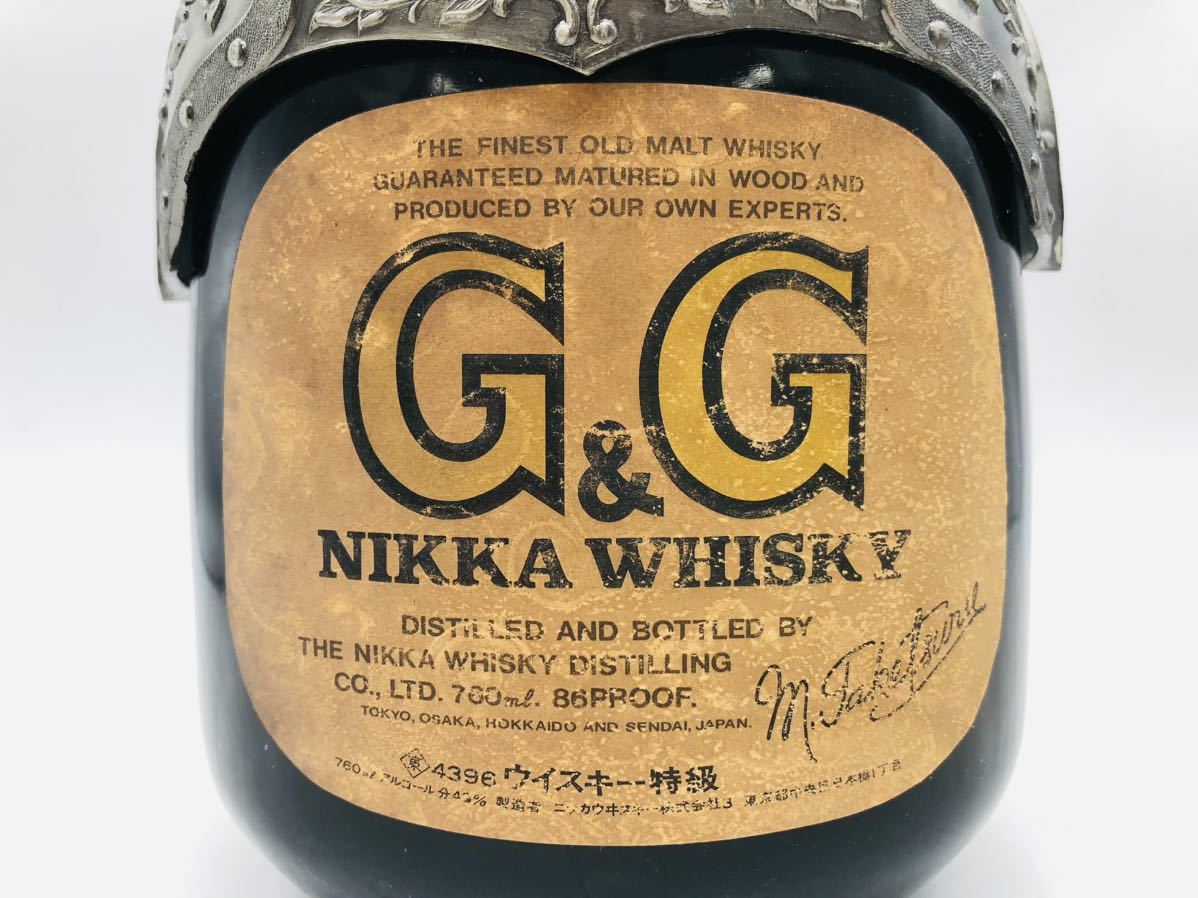 東京都限定発送【未開栓】NIKKA WHISKY ニッカ ウイスキー G&G 甲冑