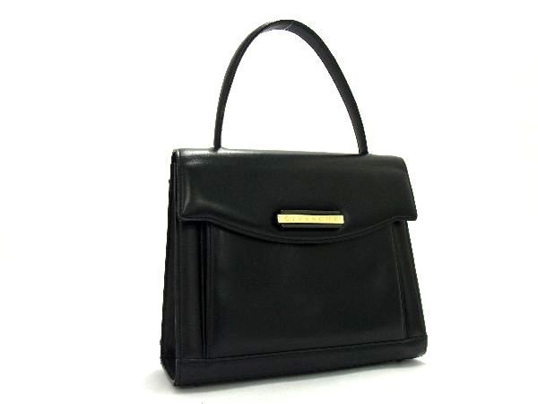 1円 ■美品■ GIVENCHY ジバンシィ レザー ワンハンドル ハンドバッグ レディース ブラック系 AS2462