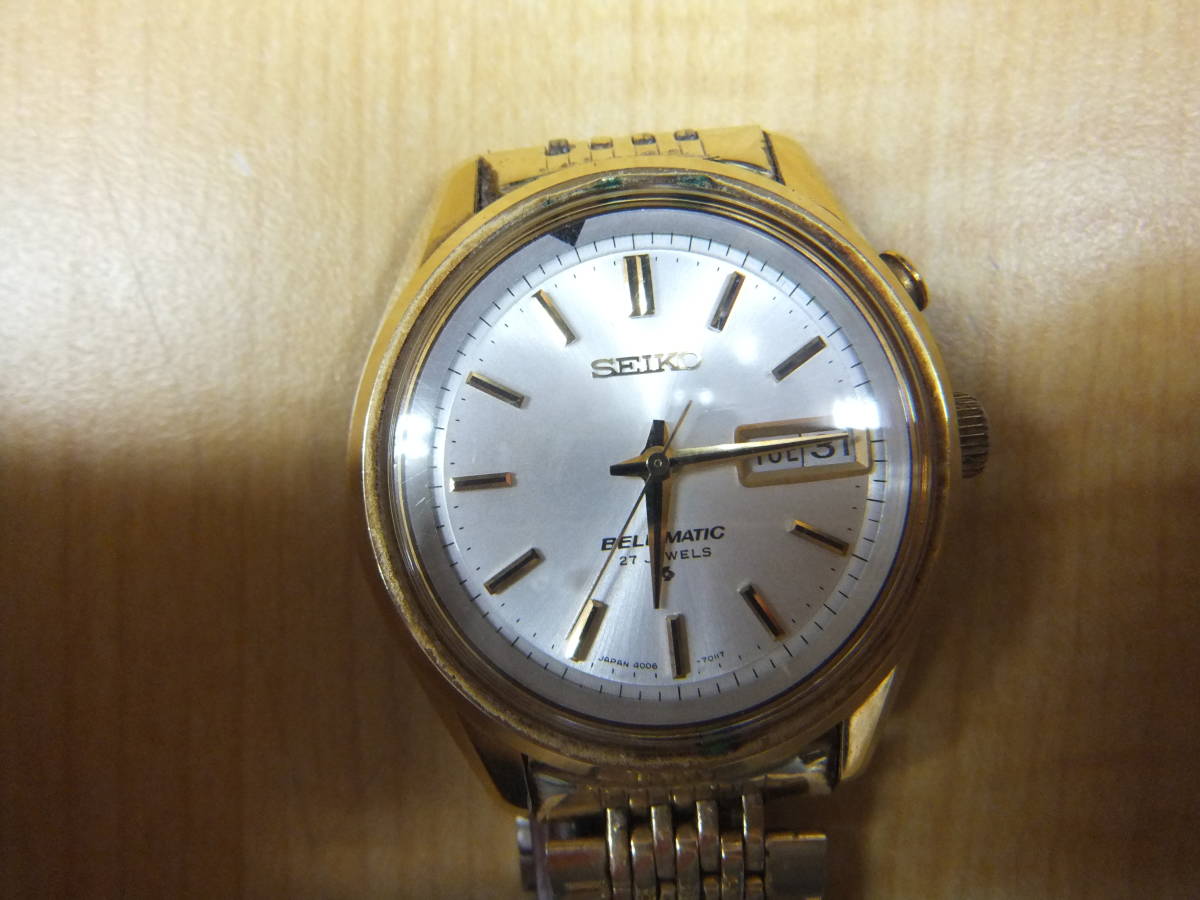 SEIKO　セイコー　BELL-MATIC　27石　デイト　自動巻き　起動品