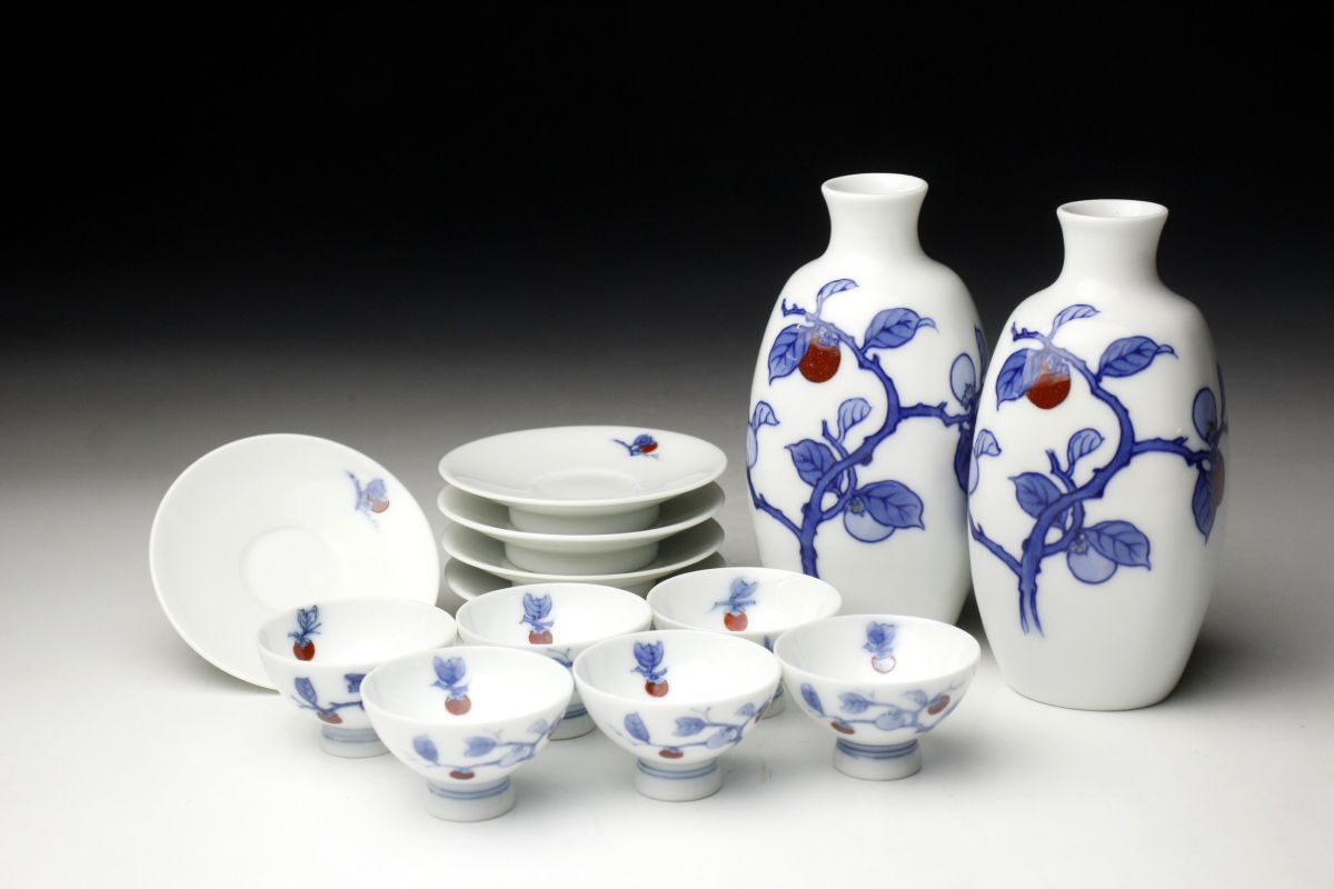 十二代 酒井田柿右衛門 希少作 染錦 初代図額皿