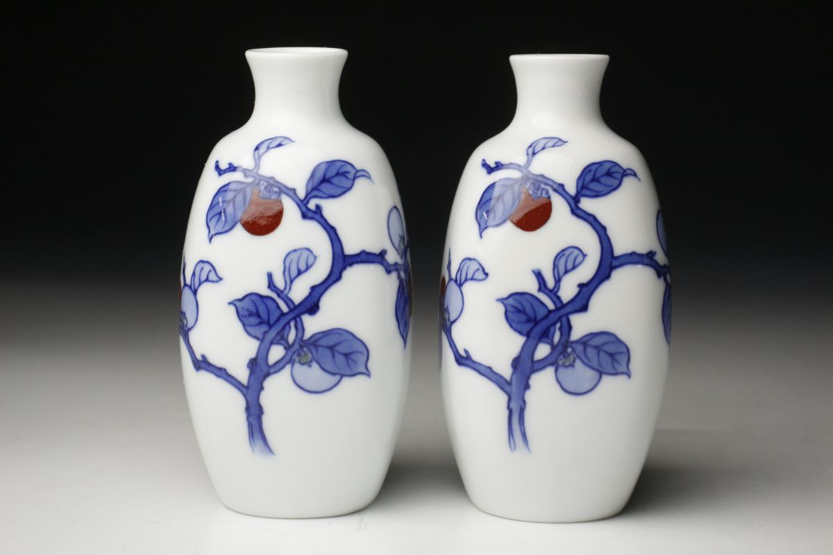 十二代 酒井田柿右衛門 希少作 染錦 初代図額皿