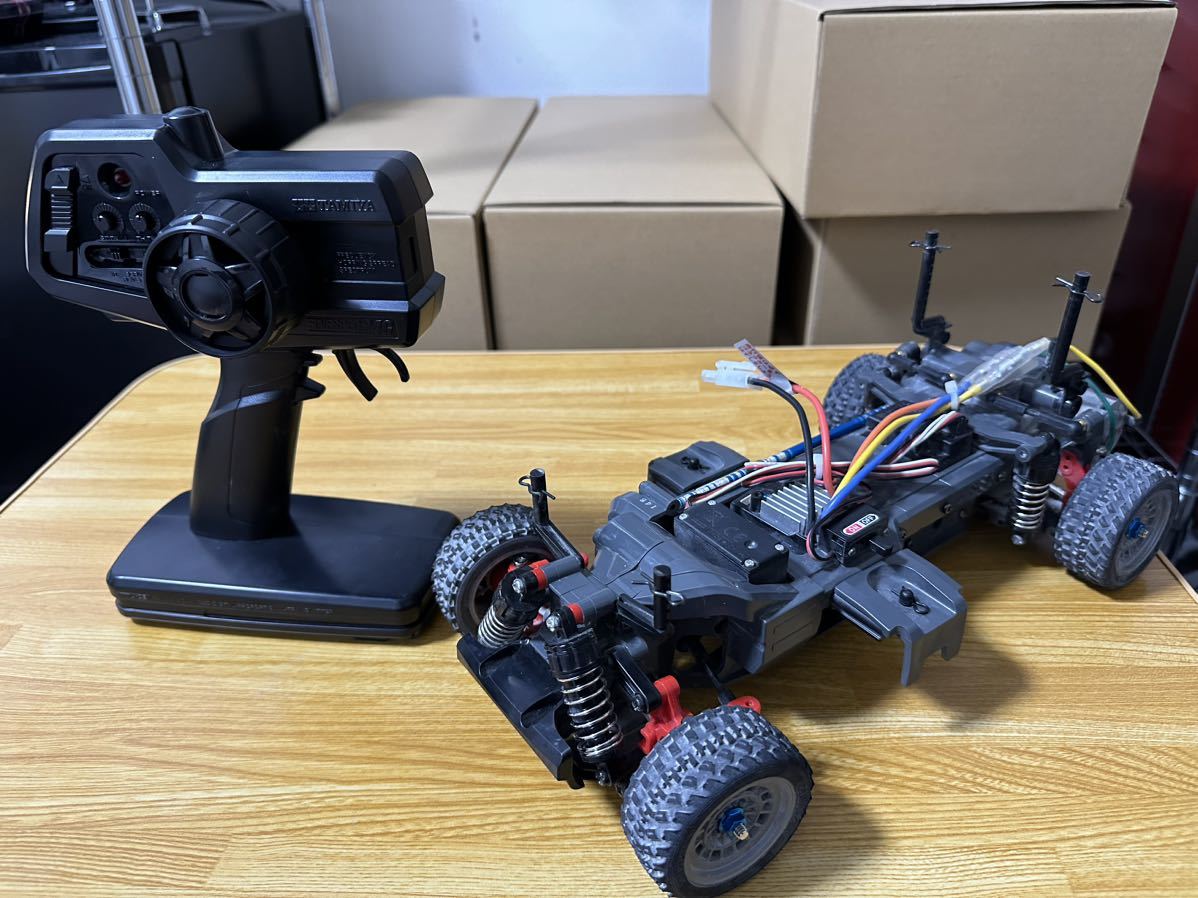 中古TAMIYA ゴルフ2ボディ (MF-01Xシャーシ) プロポ付き タミヤ