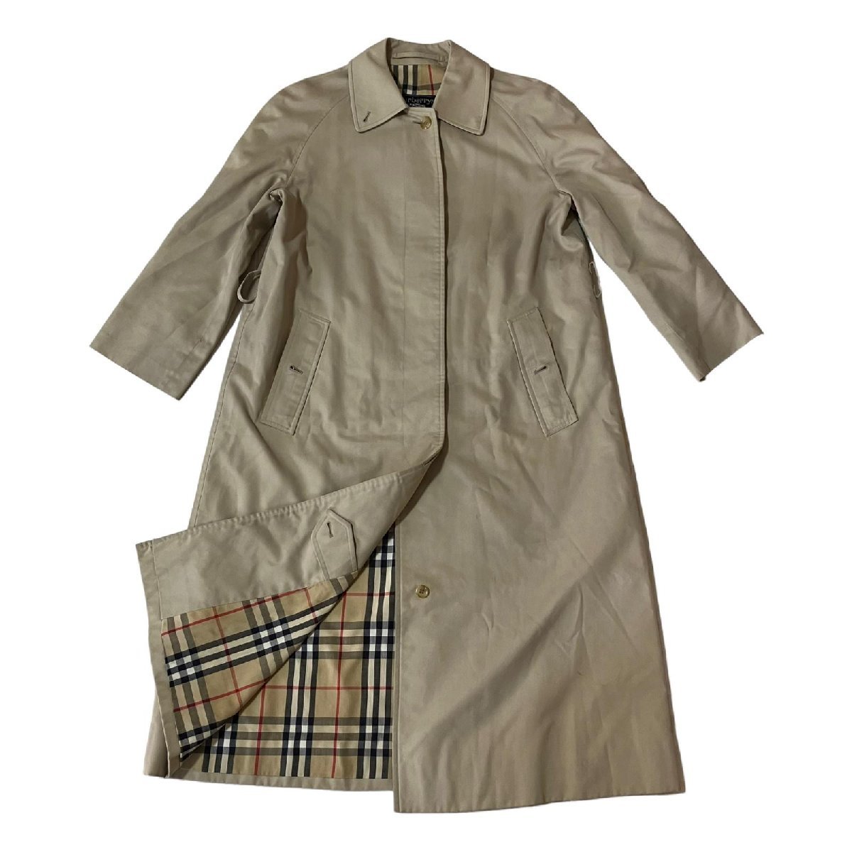BURBERRY バーバリー ステンカラーコート 裏地ノバチェック柄 ベージュ