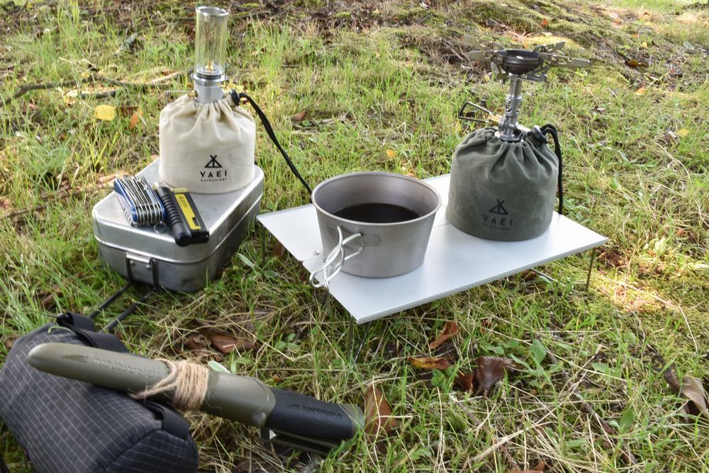 【特価】【旧ロット／数量限定】 YAEI Enthusiast OD缶 250 ガス缶 ガスカートリッジ カバー 巾着 ワックスキャンバス ソロキャンプ_4
