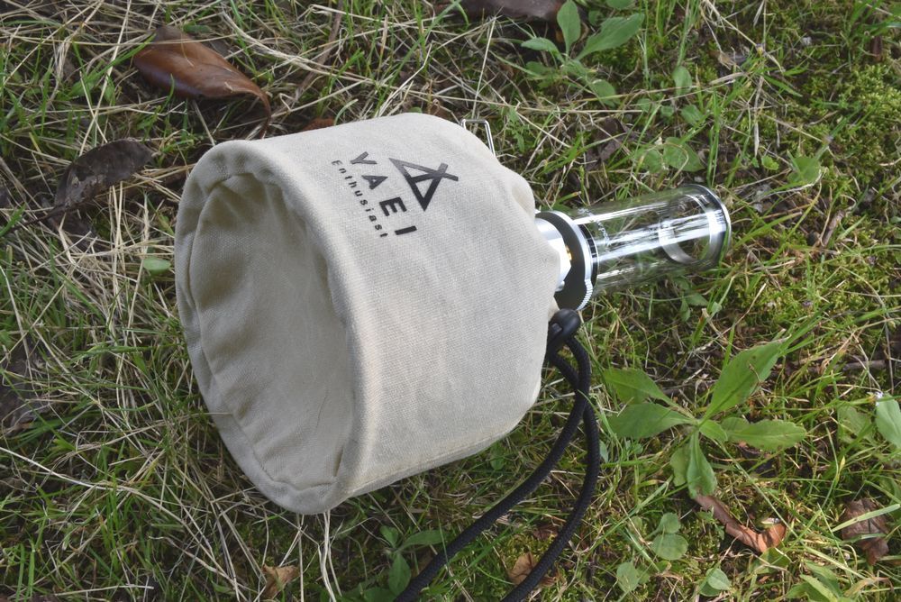【特価】【旧ロット／数量限定】 YAEI Enthusiast OD缶 250 ガス缶 ガスカートリッジ カバー 巾着 ワックスキャンバス ソロキャンプ_8