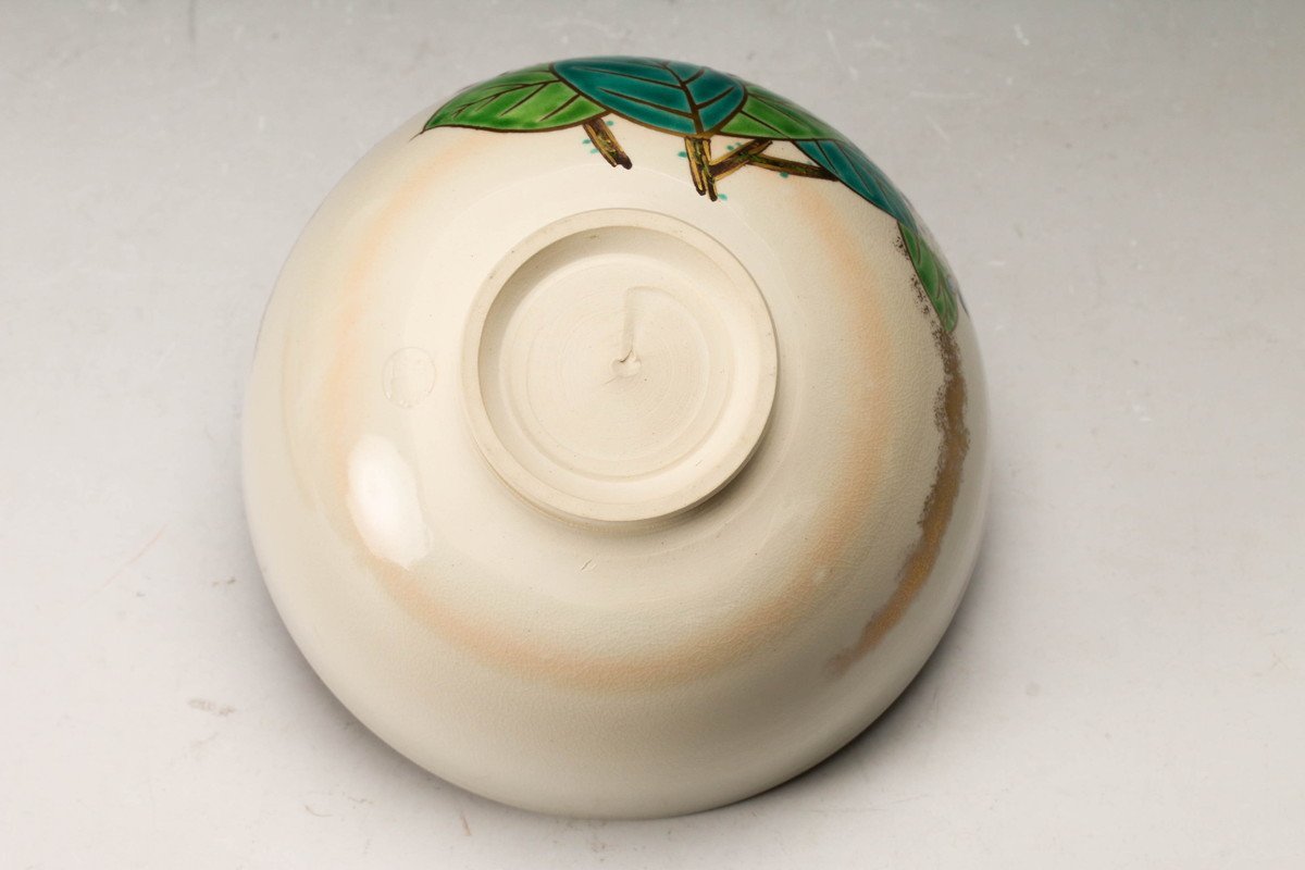 T337 茶碗 『御題 木』『平安 手塚桐鳳』 共箱 抹茶碗 茶道具