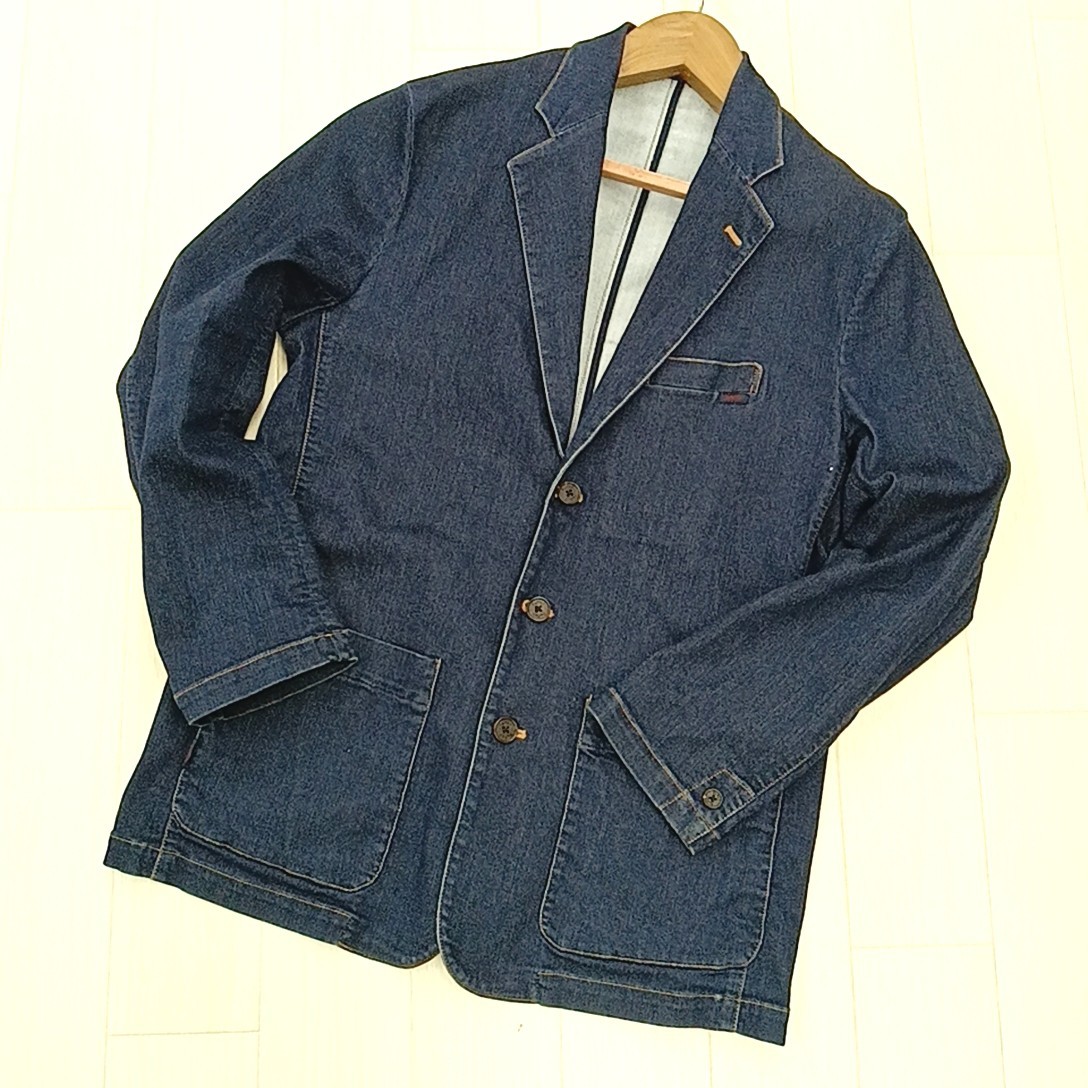 N × 【商品ランク:B】パパス PAPAS 上質 コットン 長袖 デニム