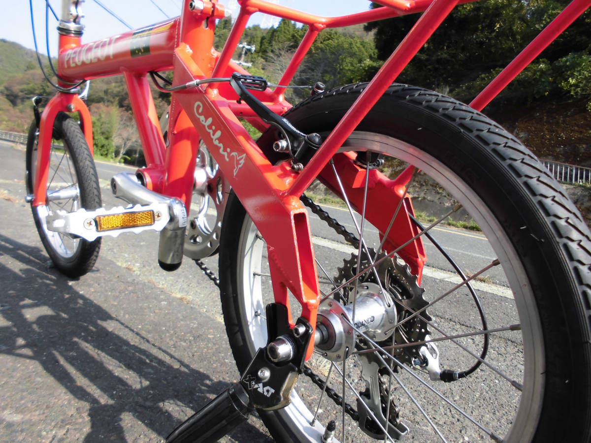 PEUGEOT プジョー 折りたたみ自転車 8速18 ミニベロ小径車SHIMANO XTR