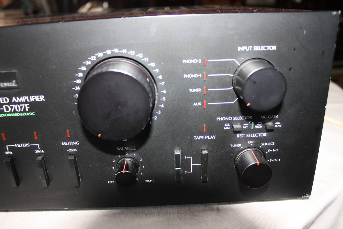 SANSUI AU-D707F　　プリメインアンプ　動作品_3