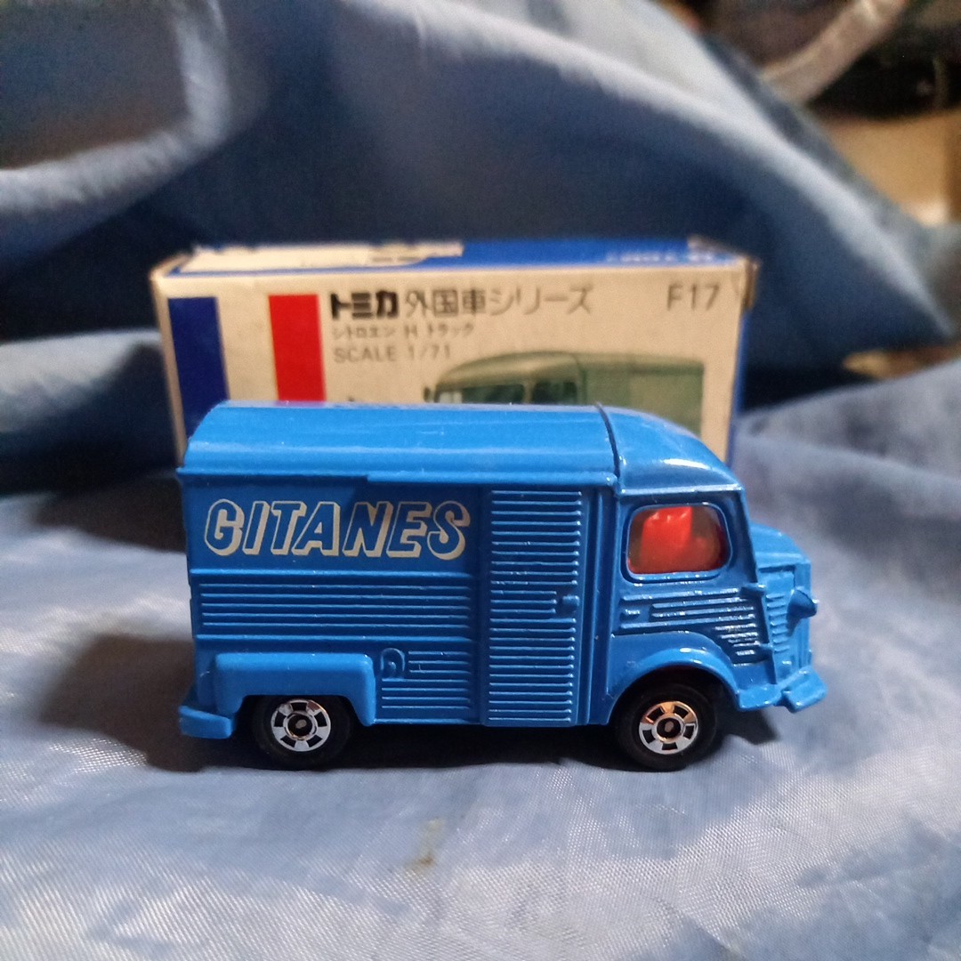 トミカ シトロエン H トラック 日本製 青箱 F17 GITANES - ミニカー