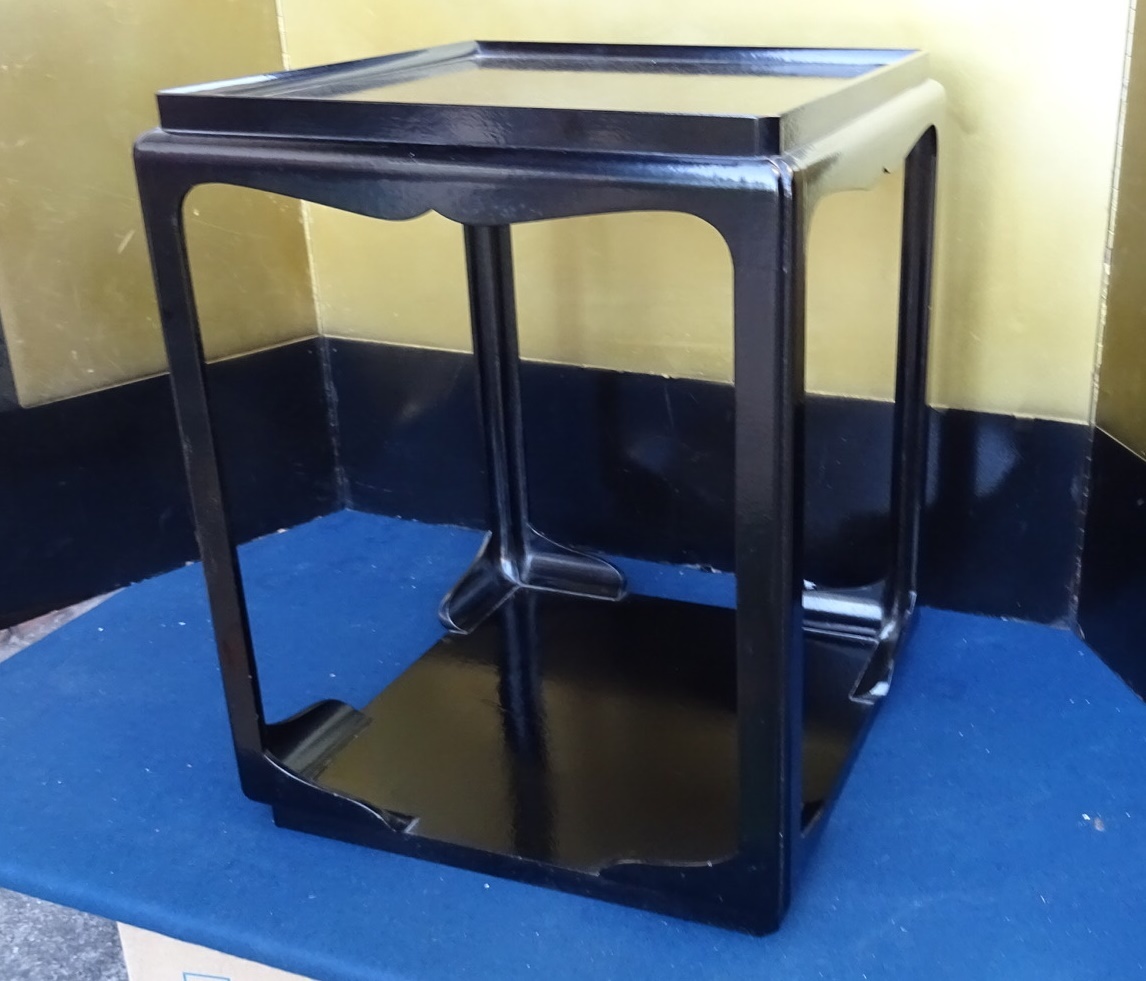 茶道・茶道具 茶棚 木製・輪島真塗り 高麗卓