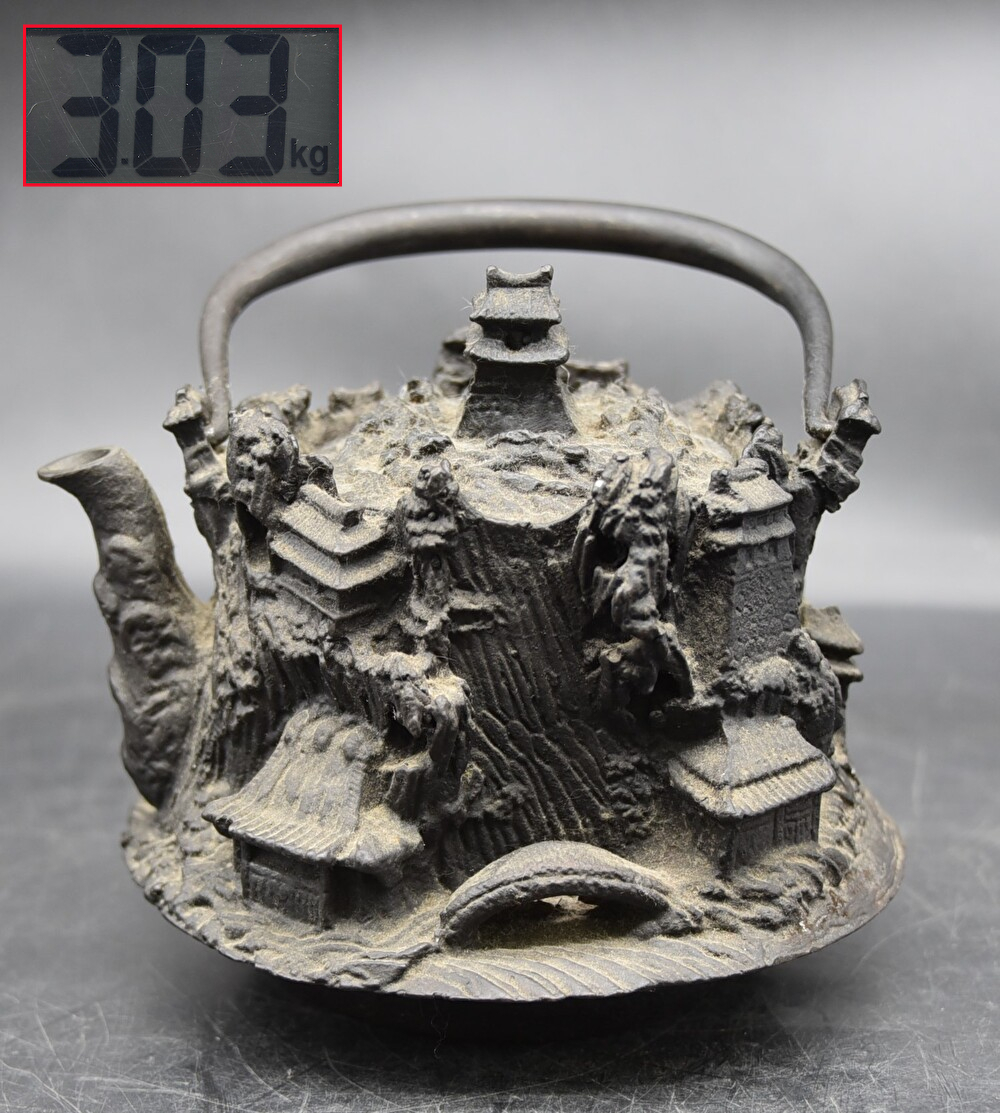 うぶ品 時代物 中国美術 唐物 在銘 古錫 魚形茶托 五客 煎茶道具 古