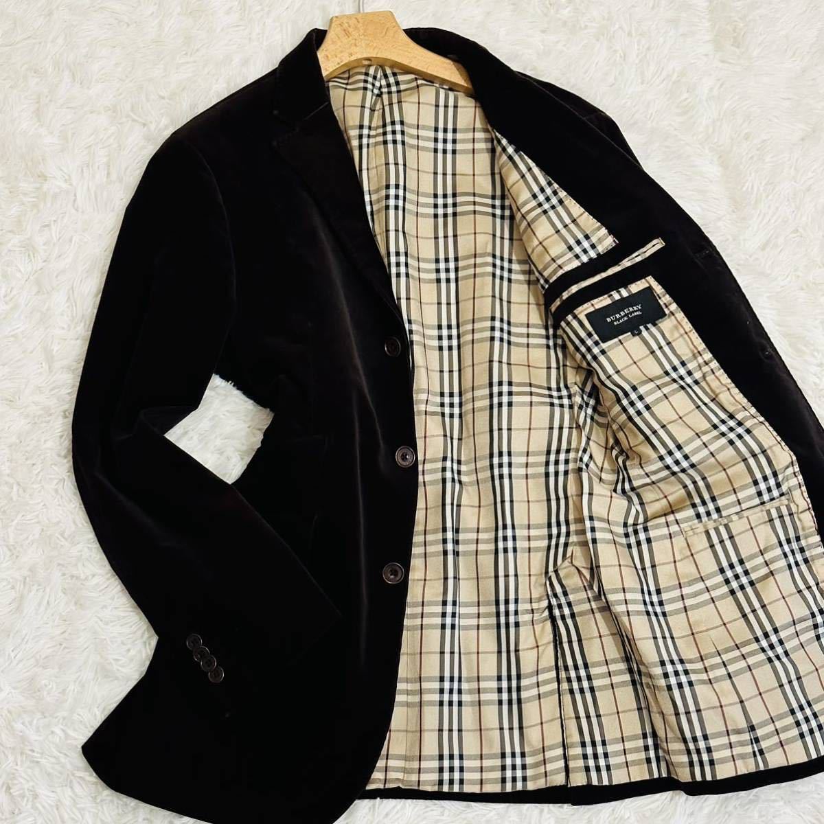 BURBERRY BLACK LABEL コーデュロイジャケット L 極美品▽BURBERRY