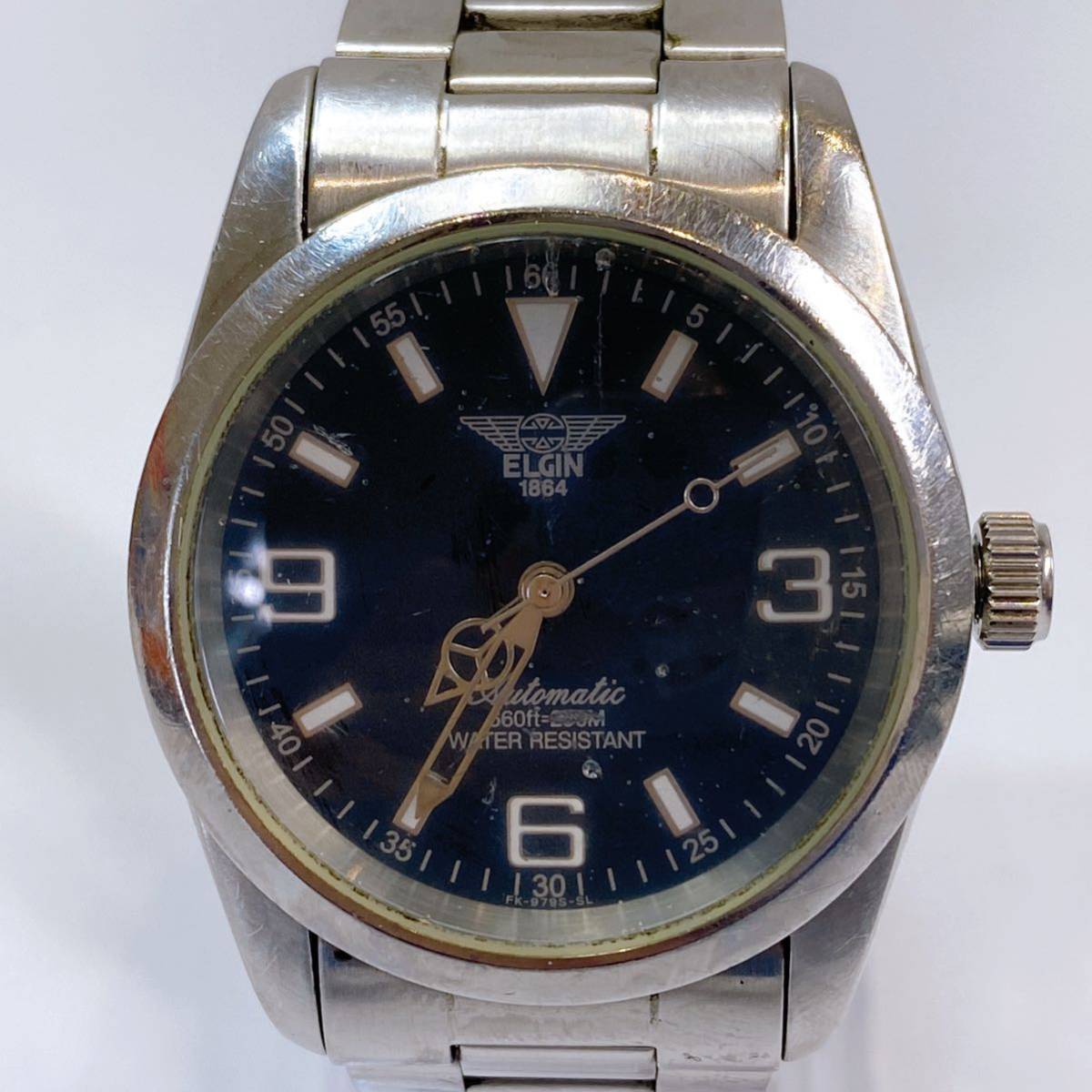 358☆中古☆ ELGIN エルジン 1864 AUTOMATIC 自動巻き FK-979S-SL 