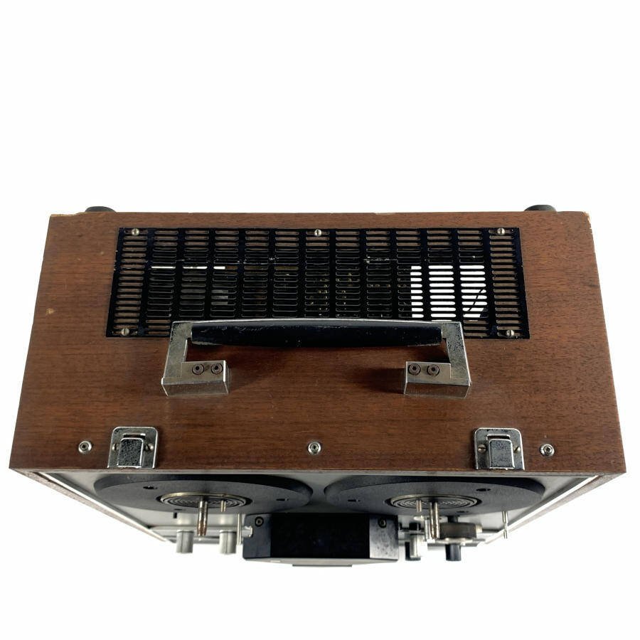 ナショナル オープンリールデッキ サイズ≒W435×H550×D280(mm) 重量≒30.7㎏ リールクランプ付き◆ジャンク品