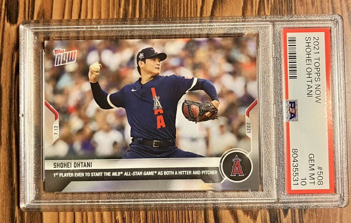 PSA10 Topps now Ohtani 大谷翔平 史上初 オールスター投打出場 【公式 