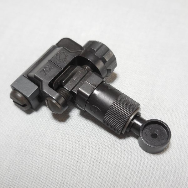KAC 実物 BUIS 600m MicroFlipSight リアサイト 20mmレイル対応 BLACK