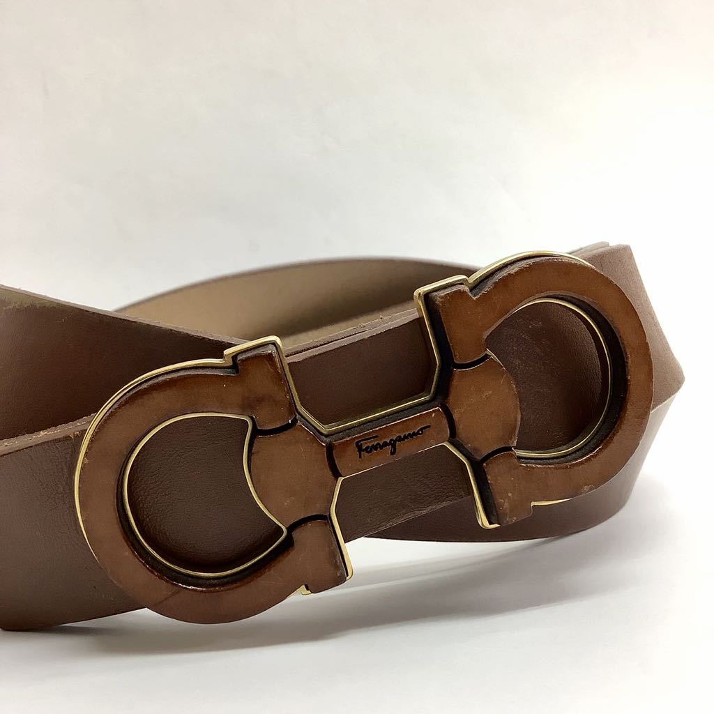 Ferragamo フェラガモ レザーベルト メンズベルト 本革 イタリア製 ウエスト最大112cm