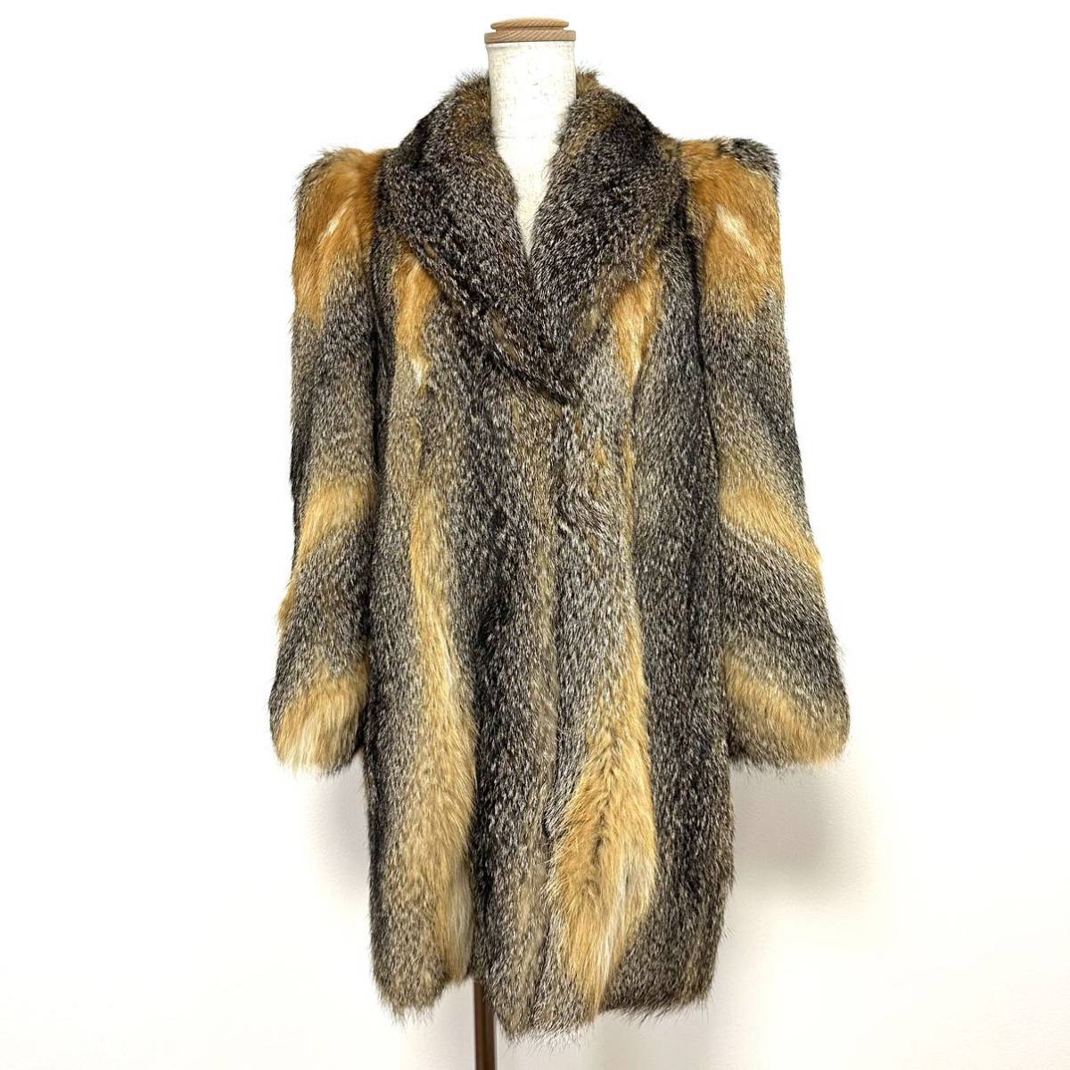 貂商】 h1243 Heleme Richmond ラクーンフォックス ハーフコート 