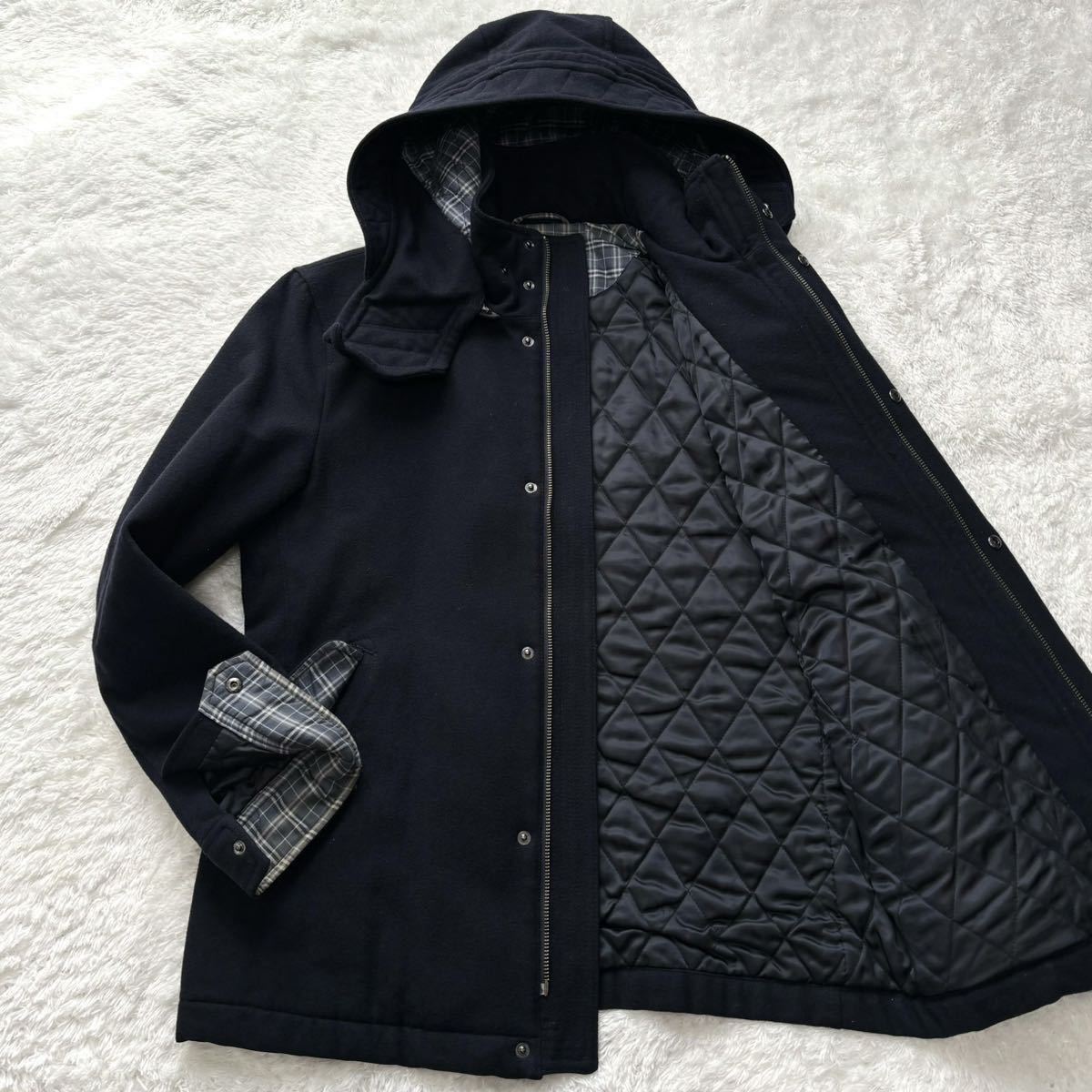 バーバリーブラックレーベル ブラックポロシャツ