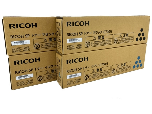 RICOH C740H トナーインク シアン マゼンタ イエロー ブラック 4色1