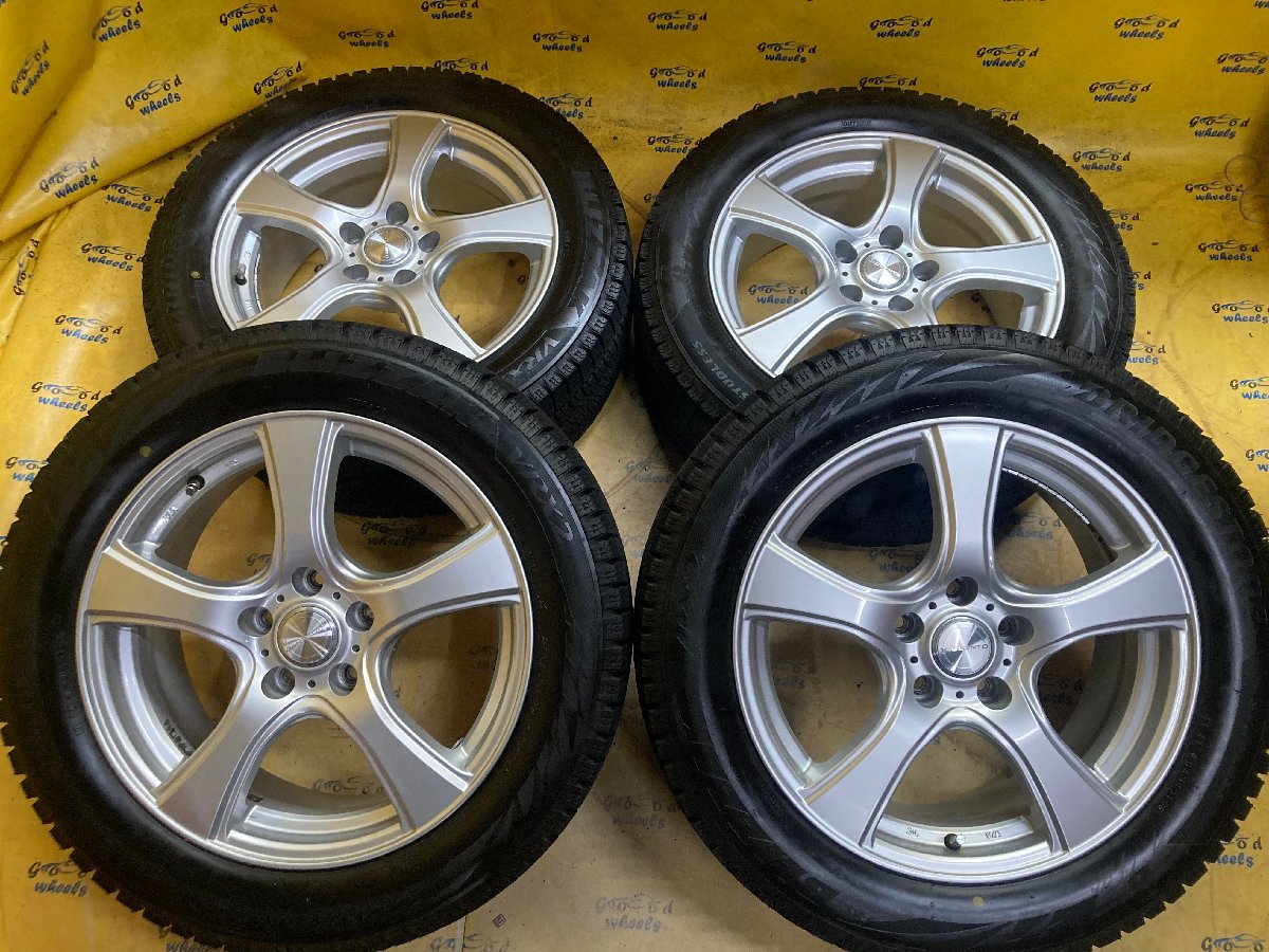 限定セール，豊富な K-845 215/55R17 BRIDGESTONE BLIZZAK VRX2 VIOLENT 17x7J+38 5/114.3 スタッドレス クラウン カムリ マークＸ ヴェゼル ジューク(スタッドレスタイヤ)｜売買されたオークション情報、yahooの商品情報をアーカイ 5穴