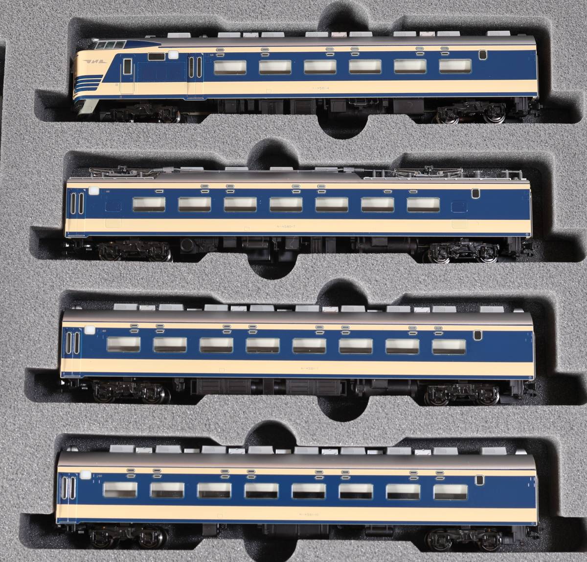 kato 581系（スリットタイフォン）　基本＋増結　9両セット KATO 10-1717 581系 (スリットタイフォン) 鉄魂模型 Nｹﾞｰｼﾞ - 7両基本