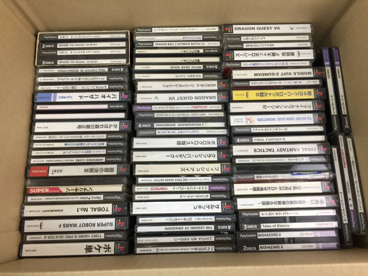 geN98 送料無料 ジャンク PSソフト まとめ売り 約70本 ※傷・汚れ・破損・ダブり有