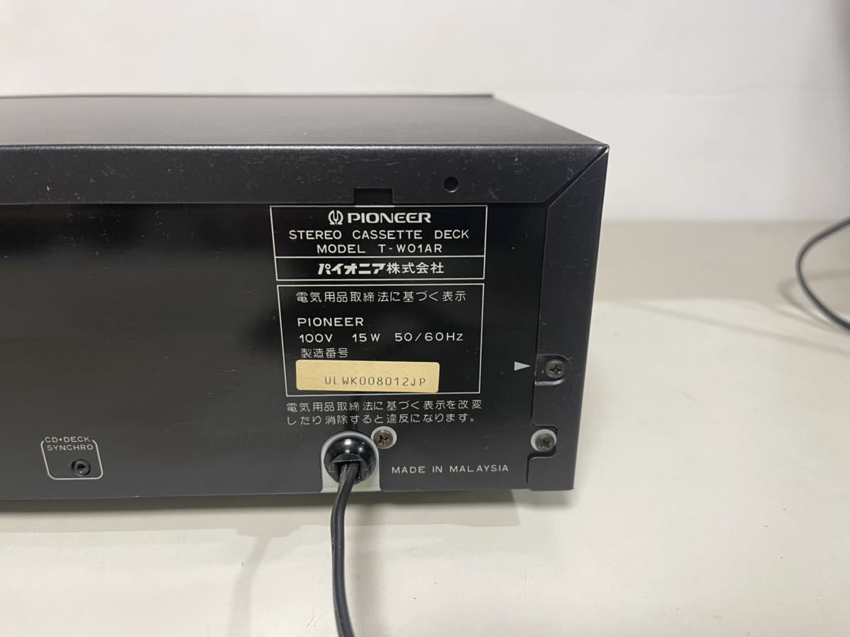 PIONEER パイオニア T-W01AR カセットデッキ 中古 T-W01AR パイオニア