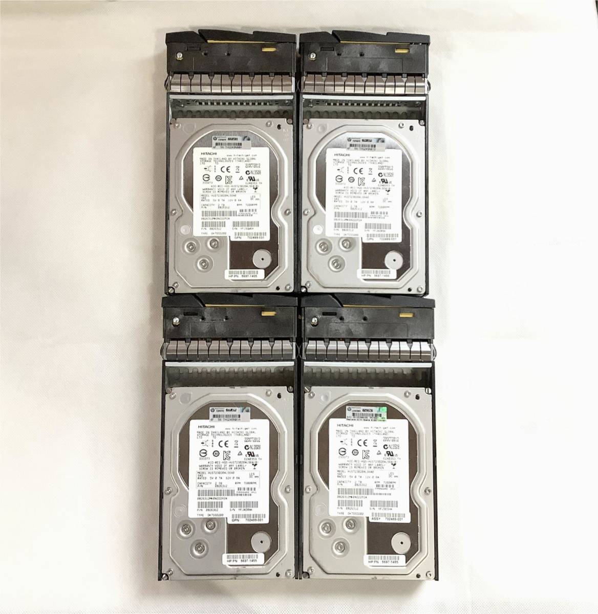 ⑨ HITACHI 3．5インチ HDD 4TB 1個 使用時間少ない！ I53690.
