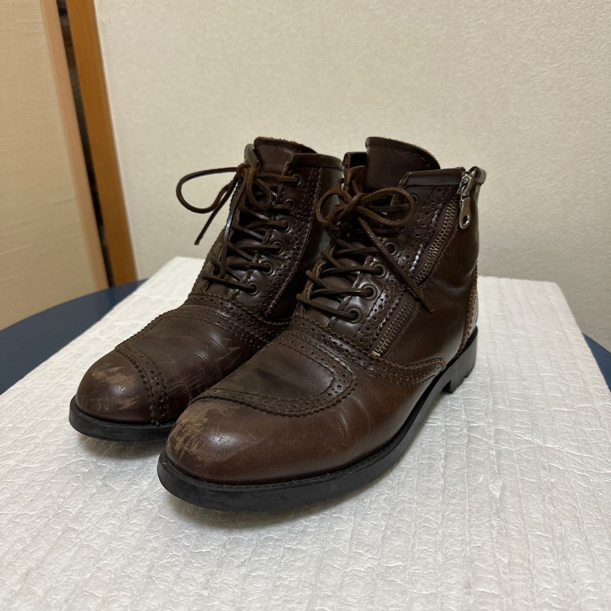 Max Fritz マックスフリッツ　ブーツ MAX FRITZ マックスフリッツ メダリオンジップアップブーツ サイズ26.5