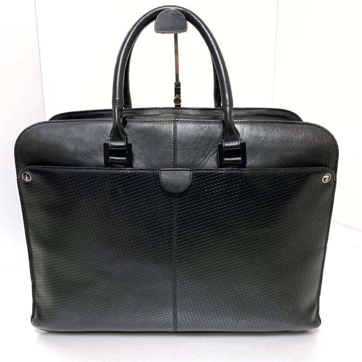 現行近 希少4室 dunhill ダンヒル ビジネスバッグ ブリーフケース 