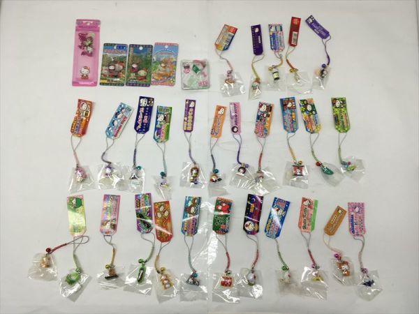 未開封多数★サンリオ ハローキティ ご当地キティ 根付ストラップ 等 まとめて 33点 大量セット 地域限定 名古屋 沖縄 参院 宇都宮 他 [AQ]