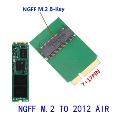 Adapter Card To 64G 128G 256G 512G M.2 Ngff Ssd For 2012 Air