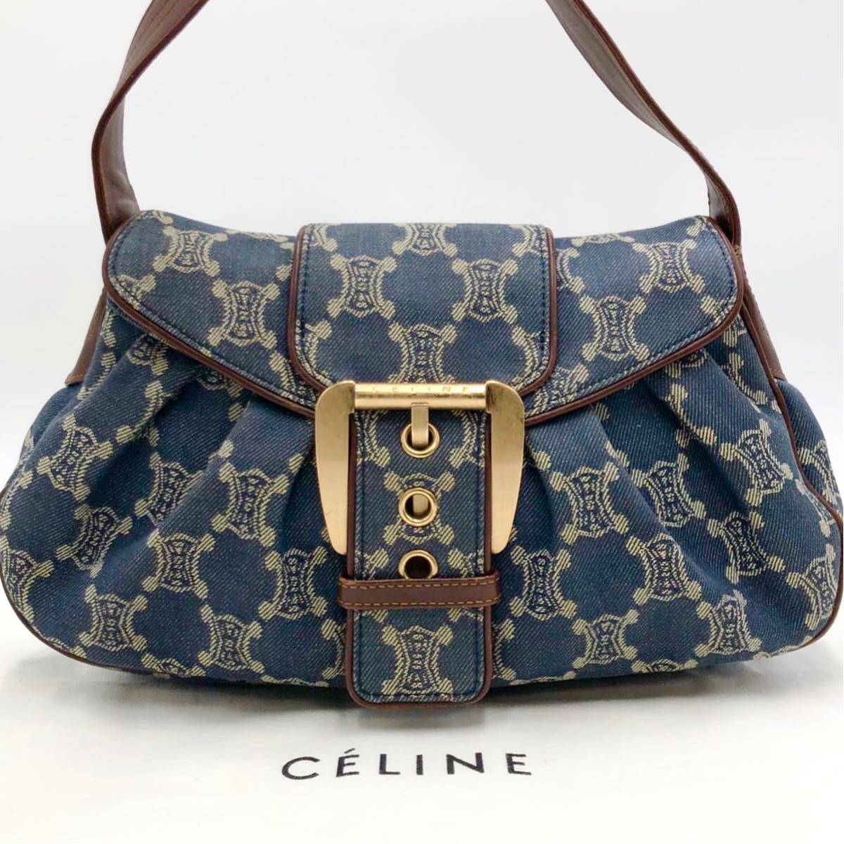 1円〜【美品】CELINE セリーヌ デニム パリマカダム アクセサリー 