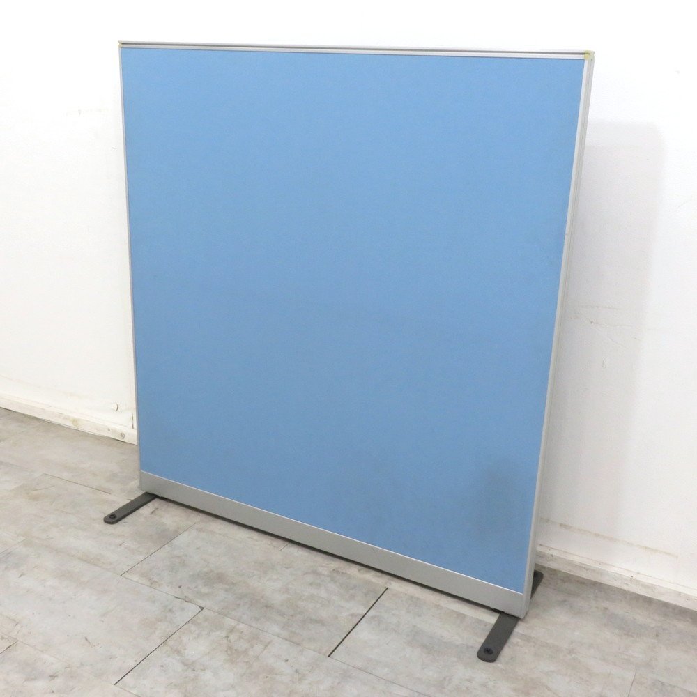 【中古品】オフィス用 パーテーション 自立式 ブルー 自立式パーテーション ブルー パーテーション 衝立 間仕切り パネル