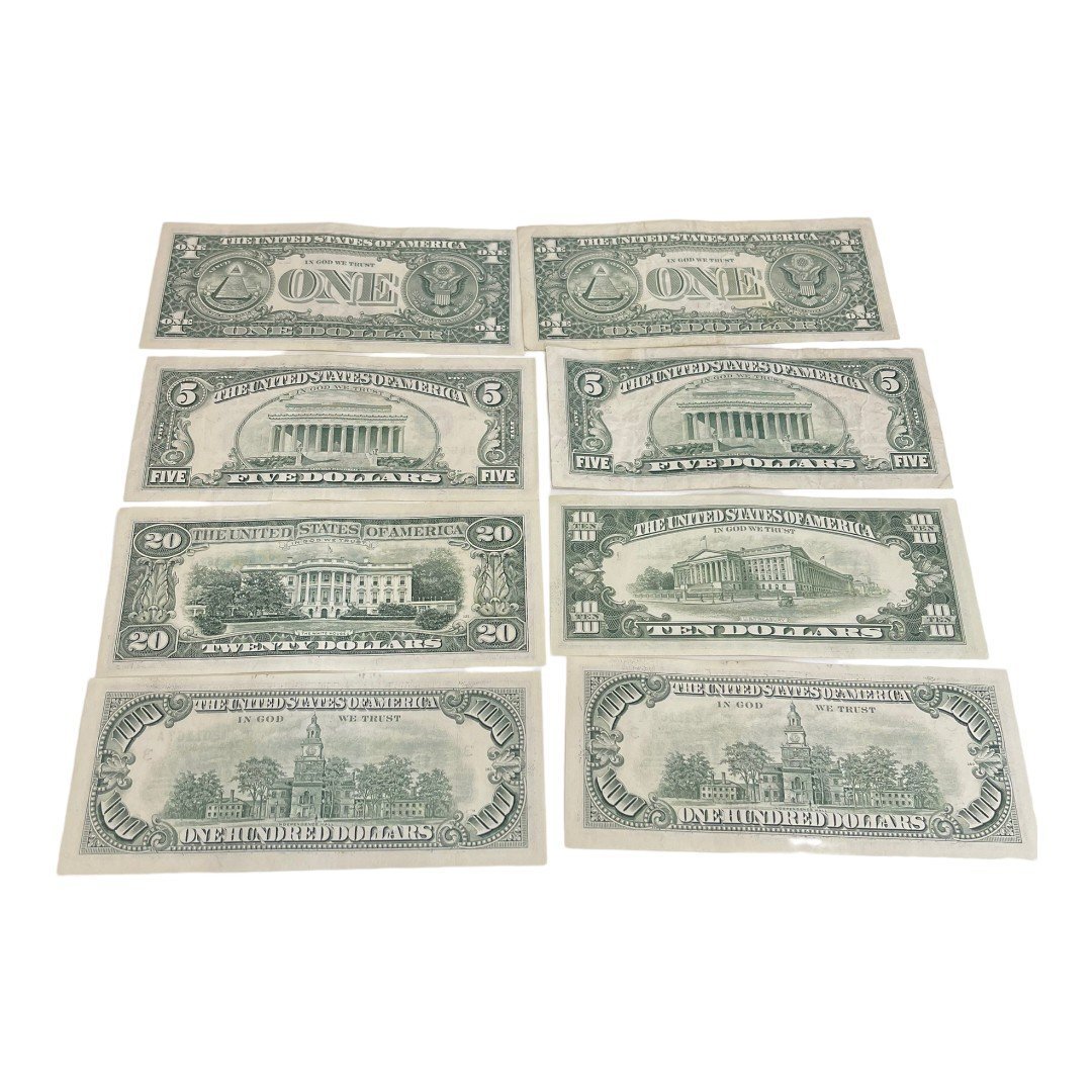 中古品 旧ドル札 242ドル⁄ 100ドル札 x2枚⁄ 20ドル