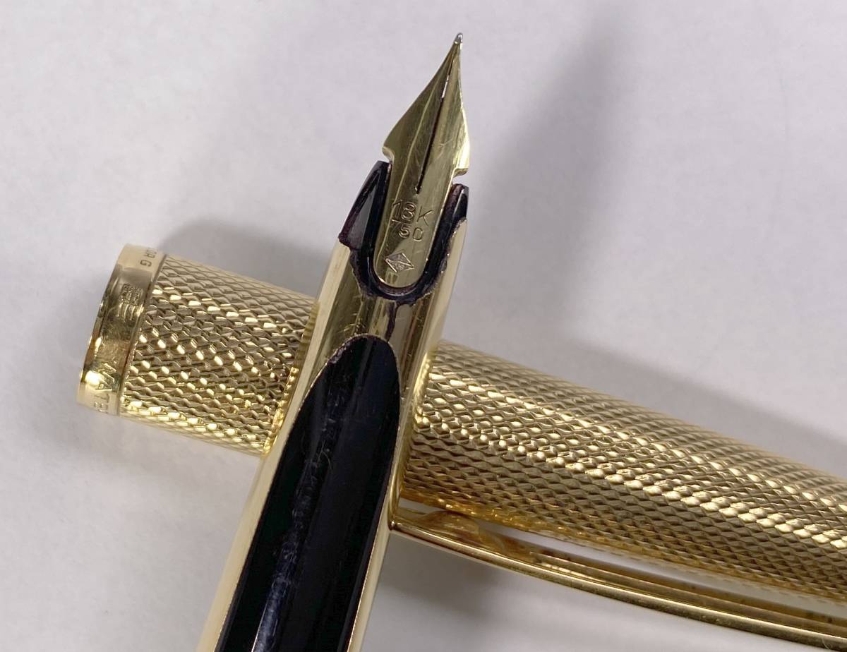 WATERMAN ウォーターマン 万年筆 ペン先 18K 750刻印 C/F PLAQUE OR G