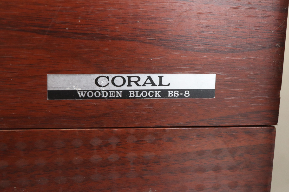 CORAL コーラル BS-8 ウッドブロック スピーカースタンド 4個セット