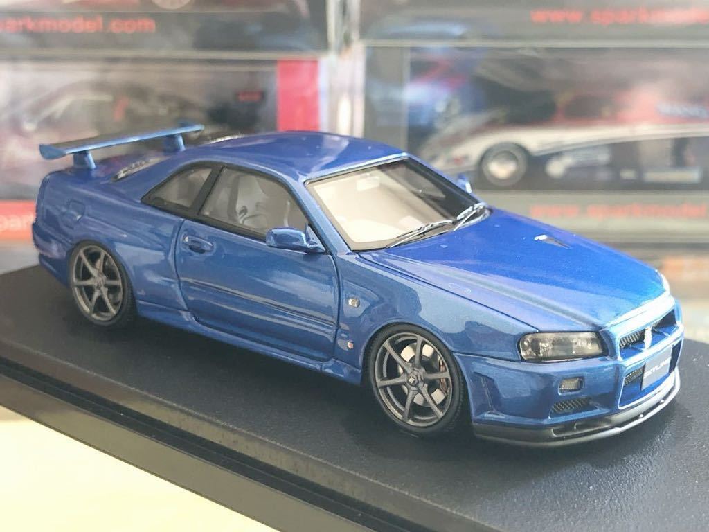 ミニカー HPI Nissan Skyline GT-R V-spec (R34) Hpi Racing 1/43 Nissan Skyline GT-R R34 Z-tune White #8819 Resin